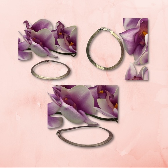 Vintage .925 Sterling Silver Bracelet with Xs and Os - 7 1/2 Inches (GUC) - Picture 3 of 3